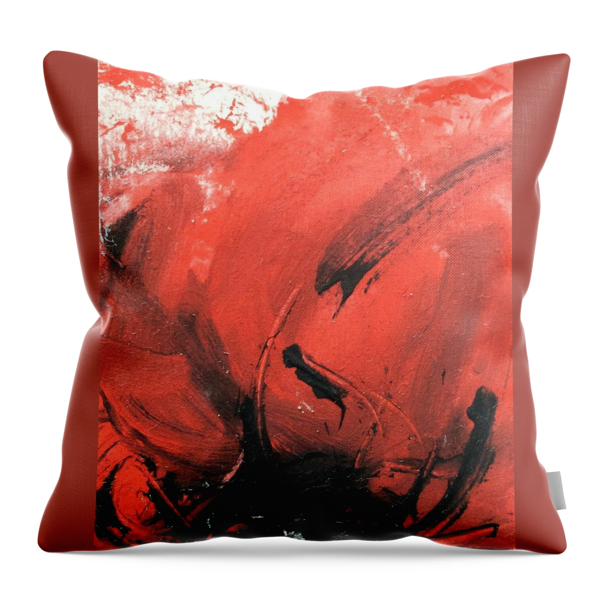 Poppy Throw Pillow featuring the painting Remembrance 1 by Maxie Absell
