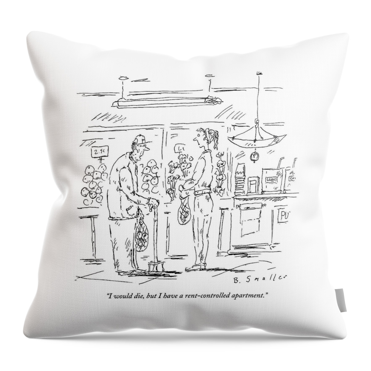 Rent-controlled Apartment Throw Pillow