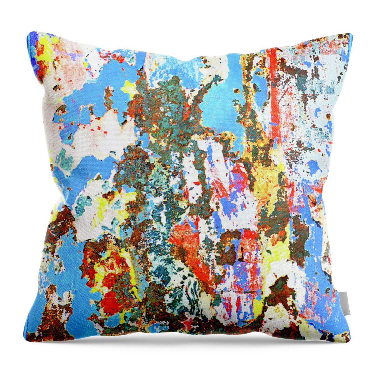 Paint Throw Pillow featuring the digital art Repaint Abstract by JustJeffAz Photography