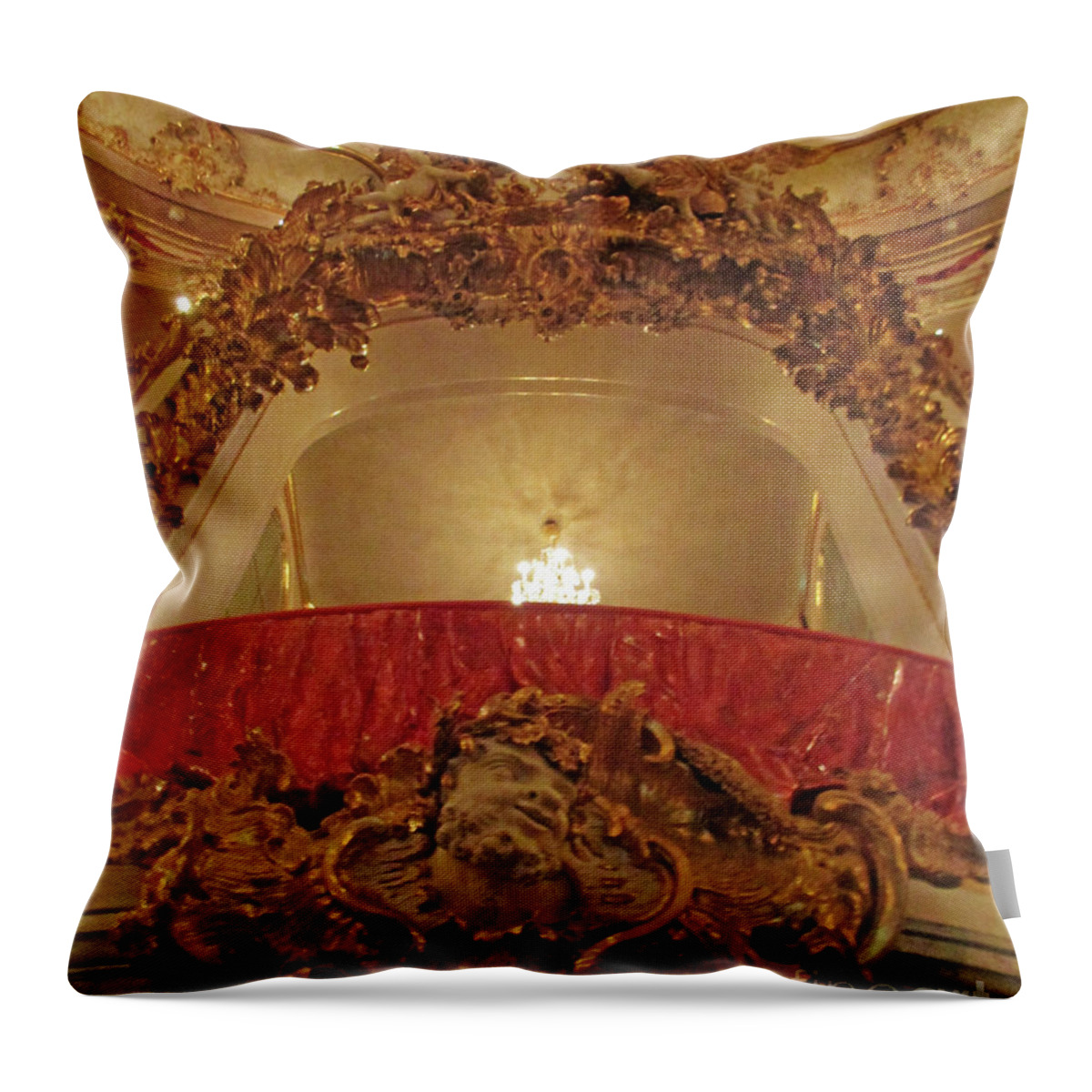Munich Throw Pillow featuring the photograph Residenz Theatre 4 by Randall Weidner