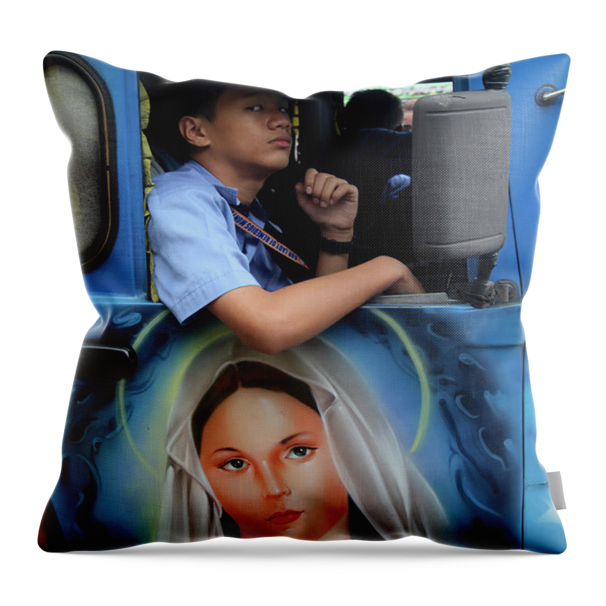 Cavite Throw Pillow featuring the photograph Rest Upon Thee by Jez C Self