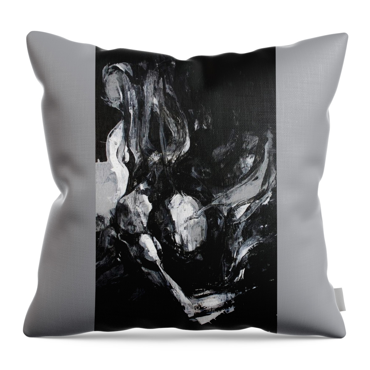 Resting Throw Pillow featuring the painting Resting on the Bottom by Jeff Klena