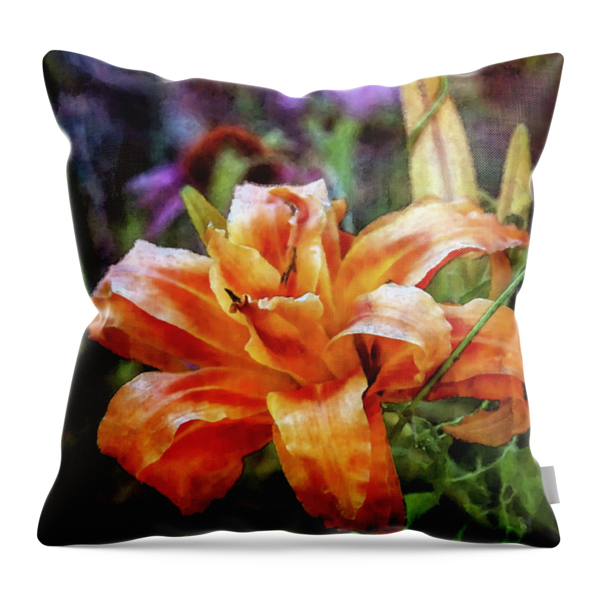 Impressionist Throw Pillow featuring the photograph Restrained 3649 IDP_2 by Steven Ward