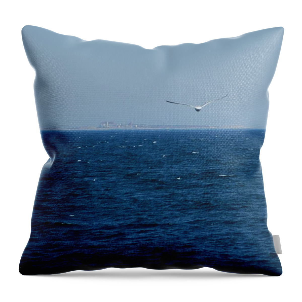 Photography Throw Pillow featuring the digital art Return to the Isle of Shoals by Barbara S Nickerson