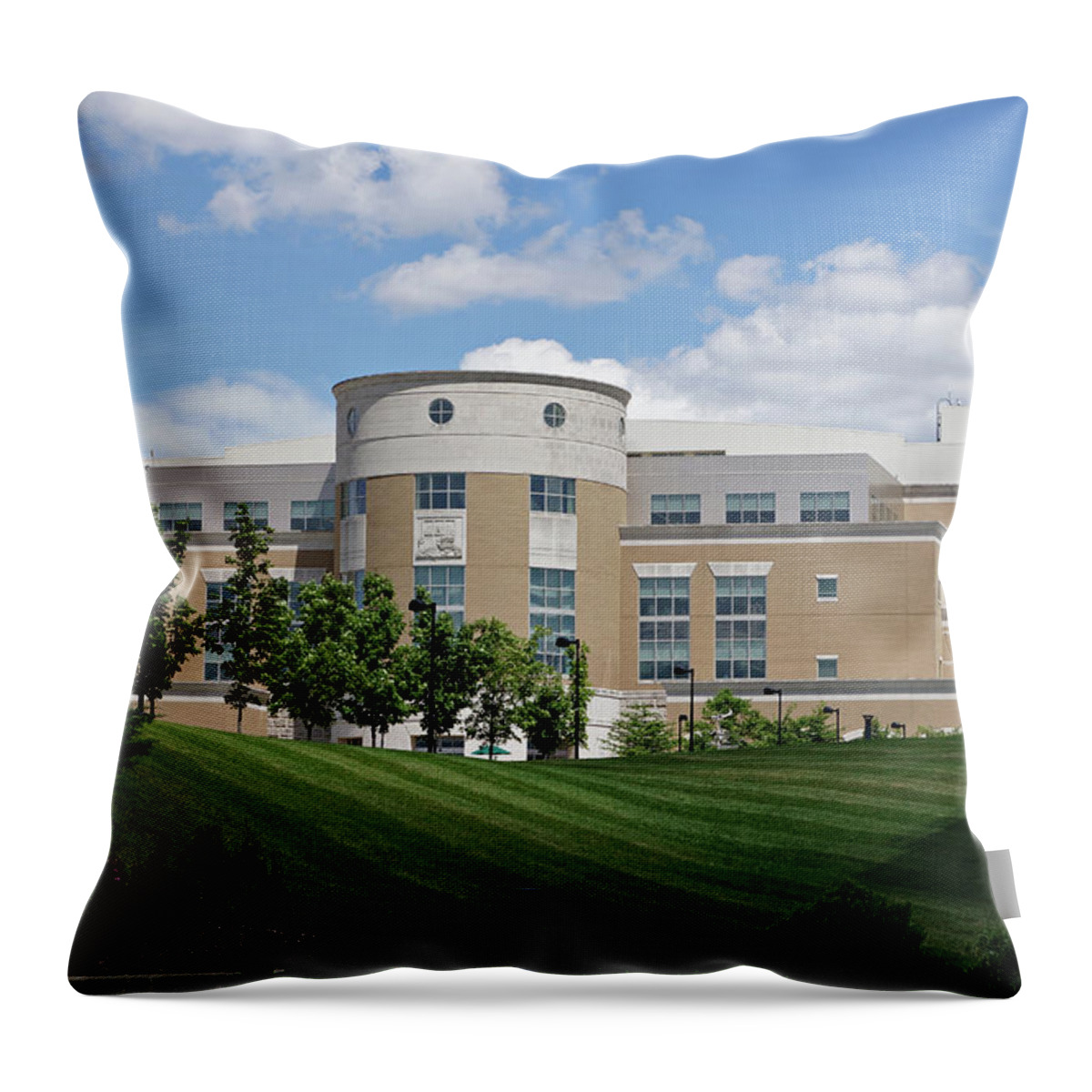 Usi Throw Pillow featuring the photograph Rice Library II by Sandy Keeton