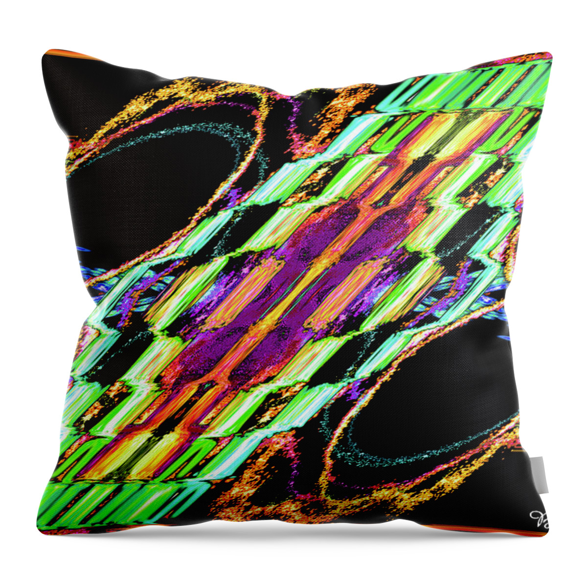 Rings Of Fire Throw Pillow featuring the photograph Rings of Fire #141 by Barbara Tristan