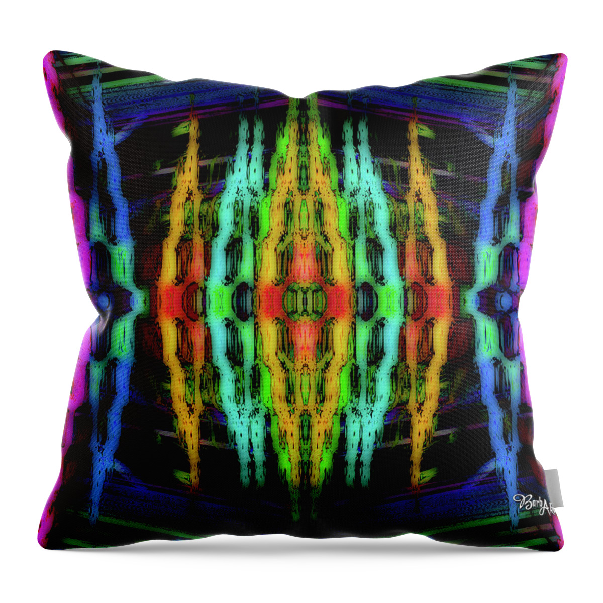 159 Of 200 Throw Pillow featuring the photograph Rings of Fire Dopamine #159 by Barbara Tristan