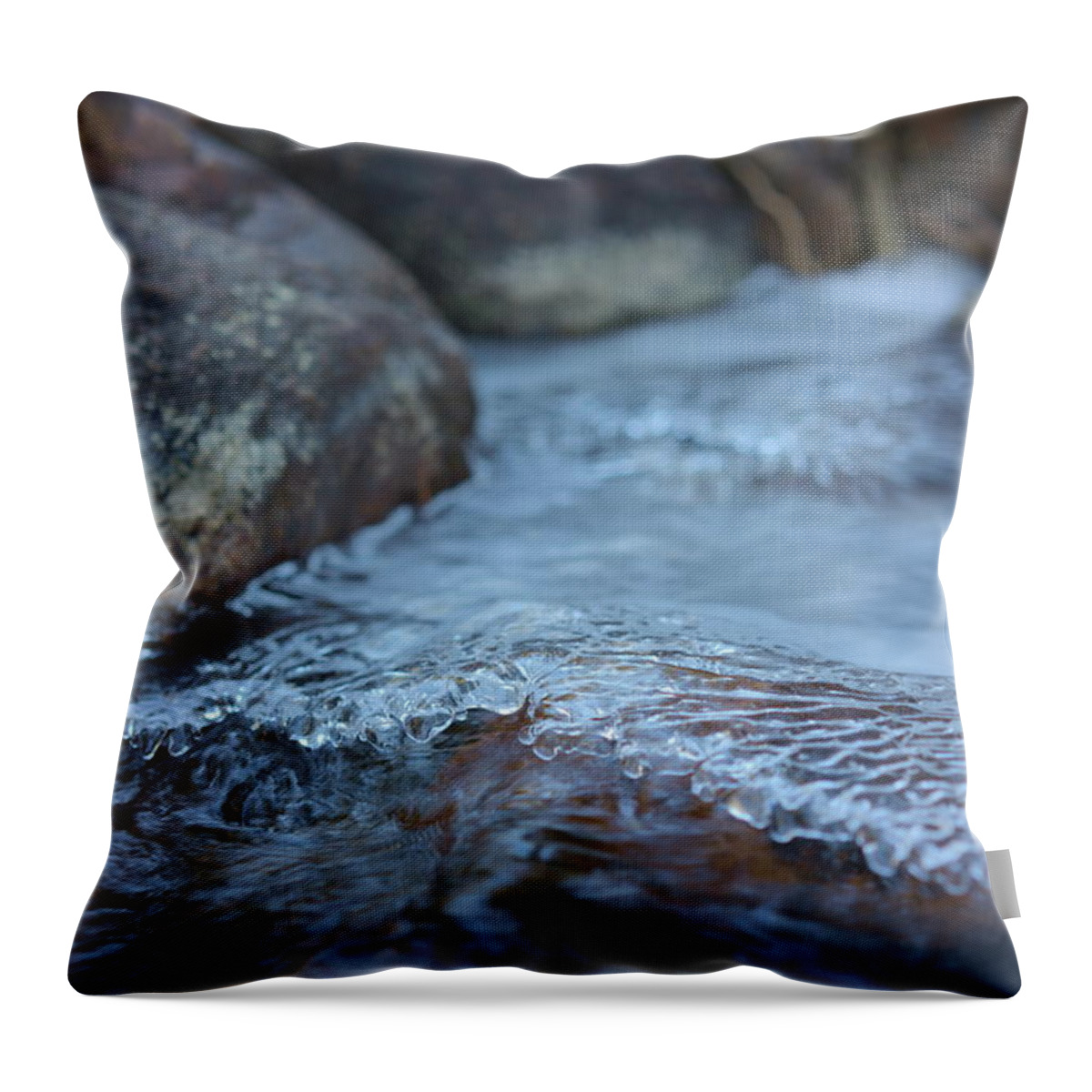 Ice Throw Pillow featuring the photograph Ripple by Ivan Franklin