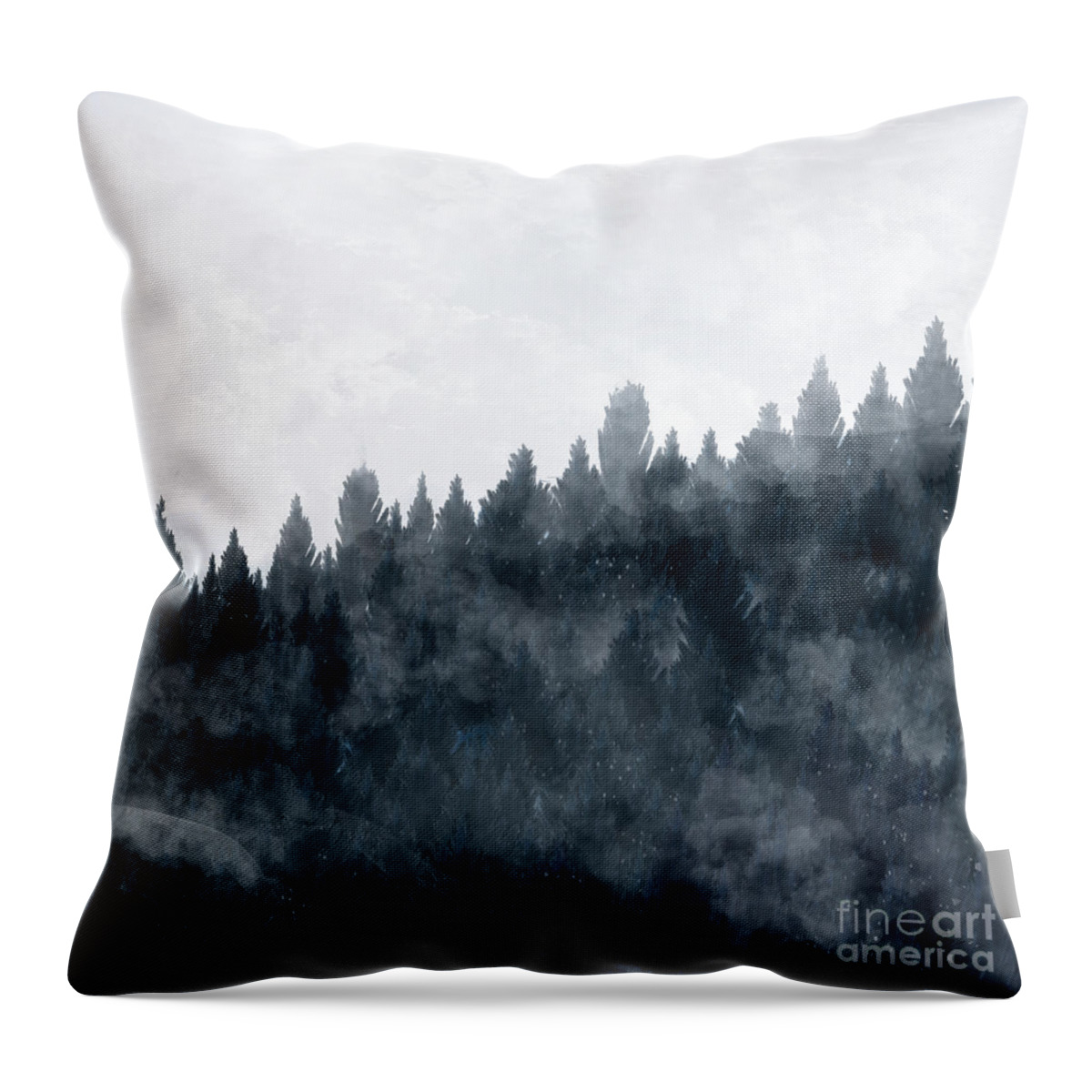 Nature Throw Pillow featuring the painting Rise by Bri Buckley
