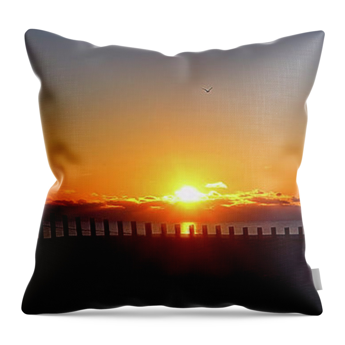 Ocean Throw Pillow featuring the photograph Rising by Newwwman
