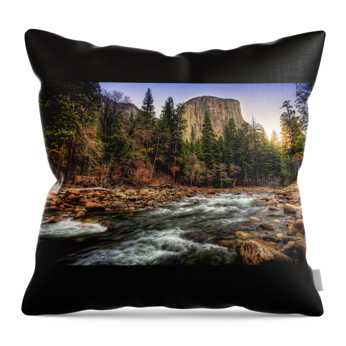 River Throw Pillow featuring the photograph River by Jackie Russo