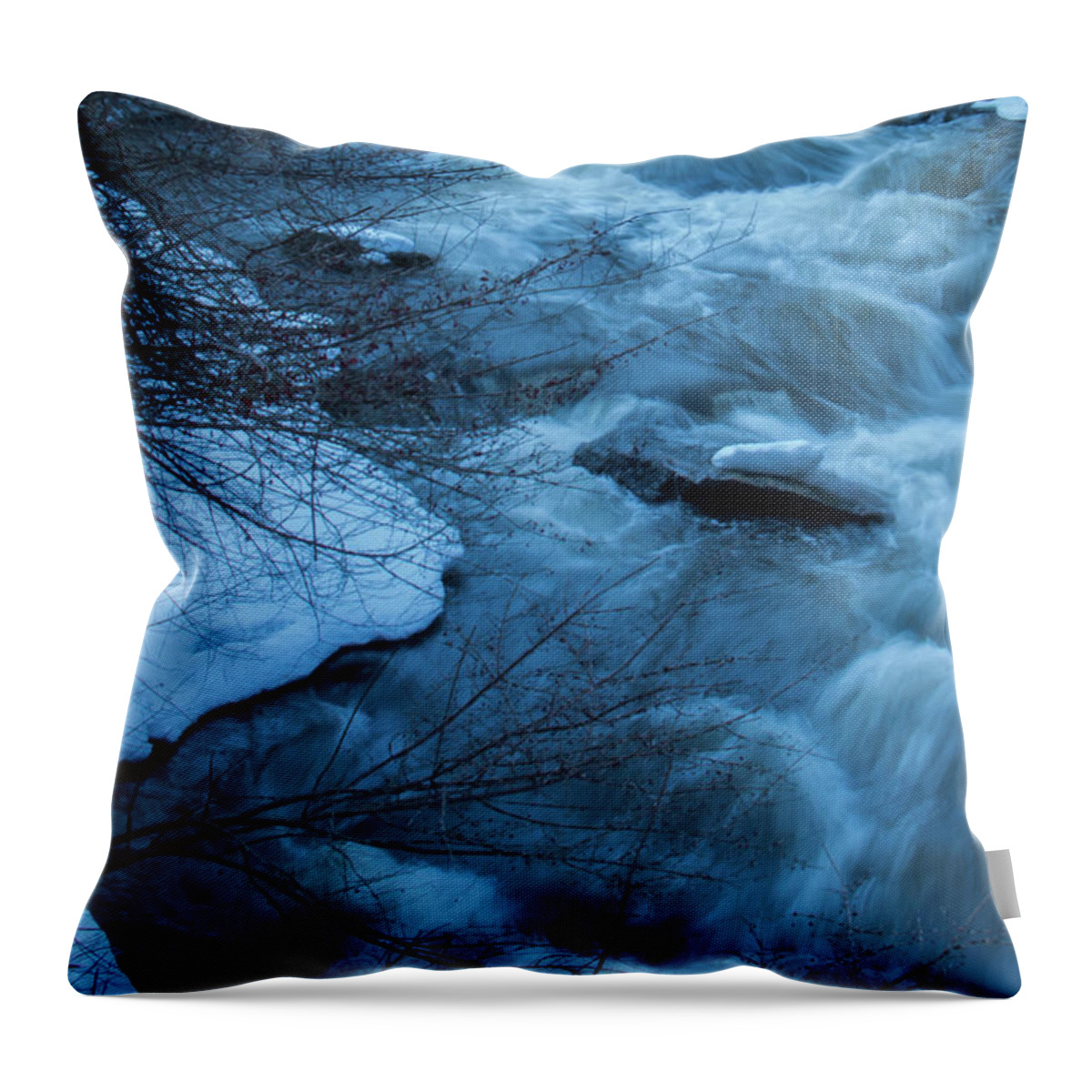River Throw Pillow featuring the photograph River by Mim White