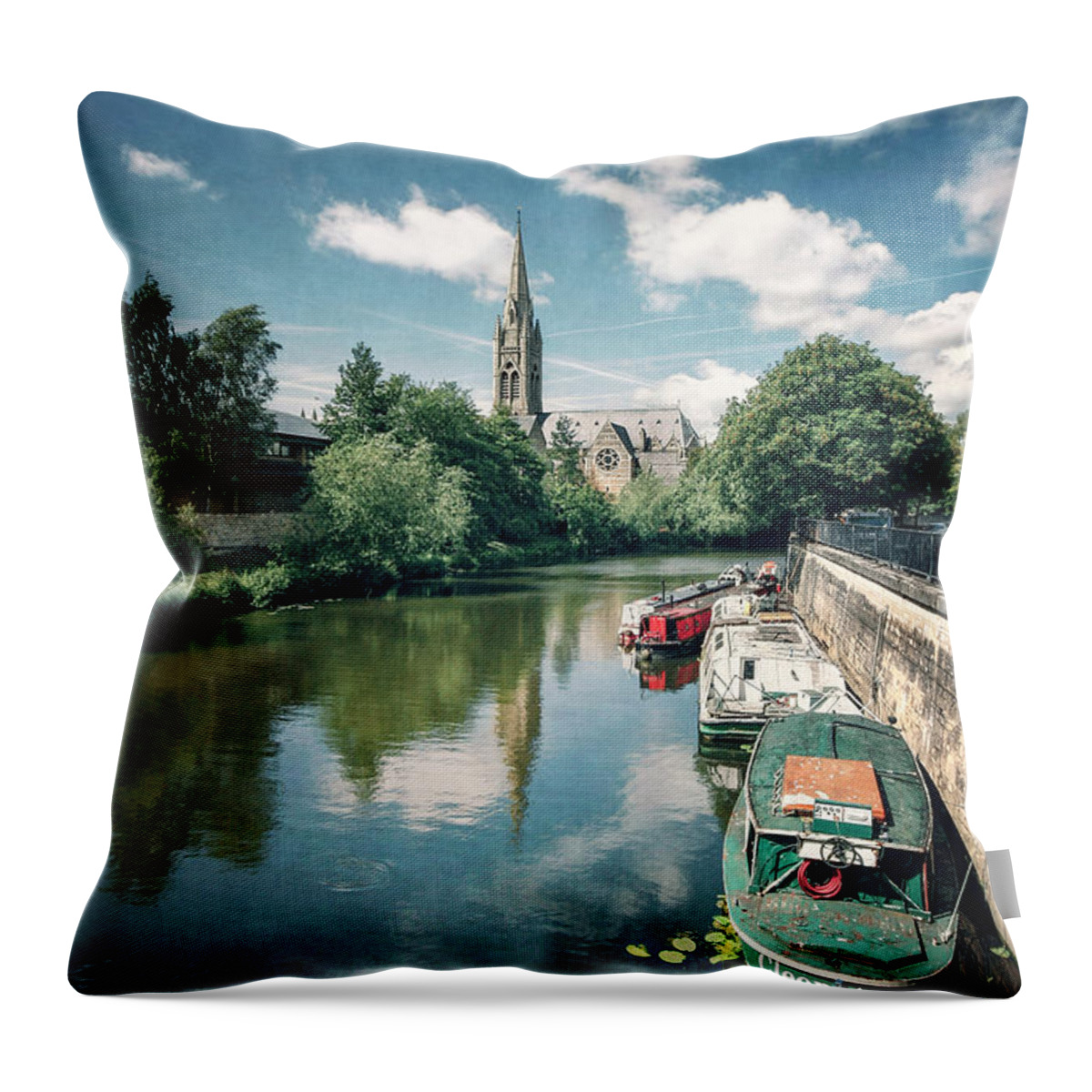 Kremsdorf Throw Pillow featuring the photograph Riverside by Evelina Kremsdorf