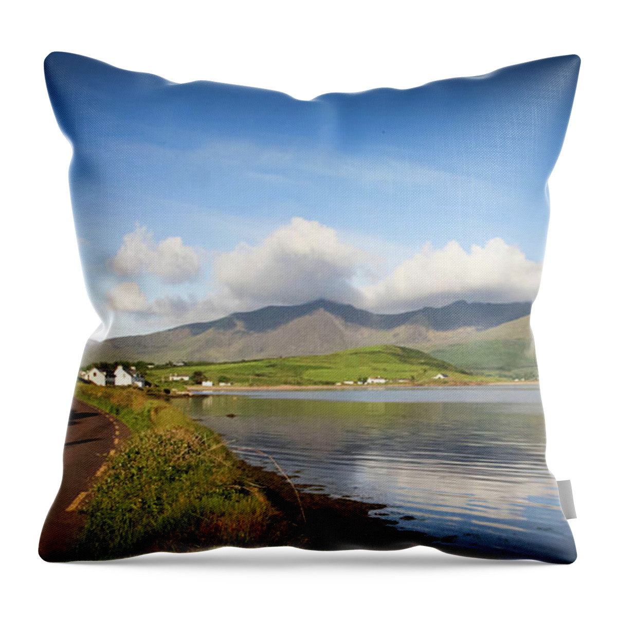 Road Throw Pillow featuring the photograph Road To Cloghane by Mark Callanan