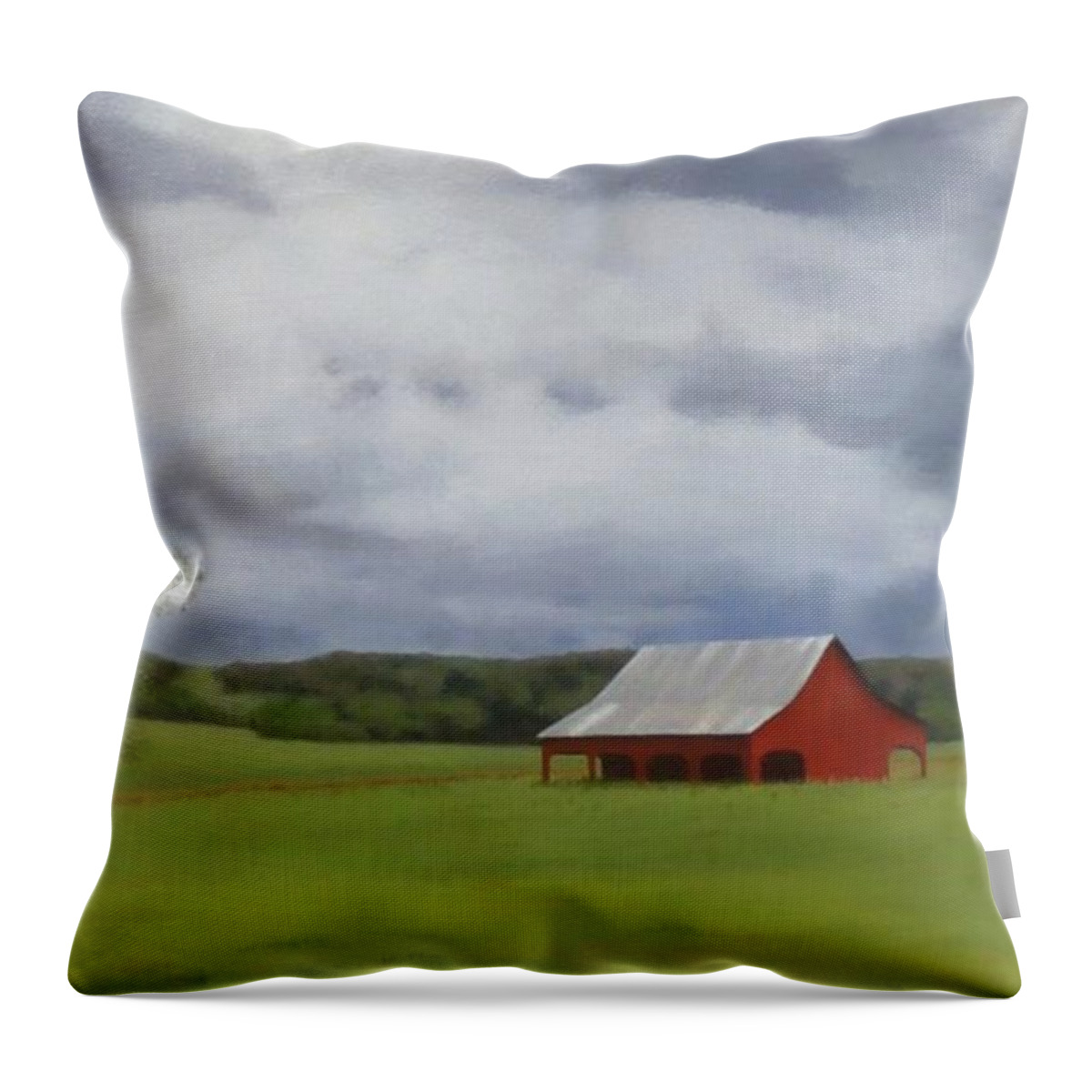 Yosemite Throw Pillow featuring the painting Road to Yosemite by Phyllis Andrews