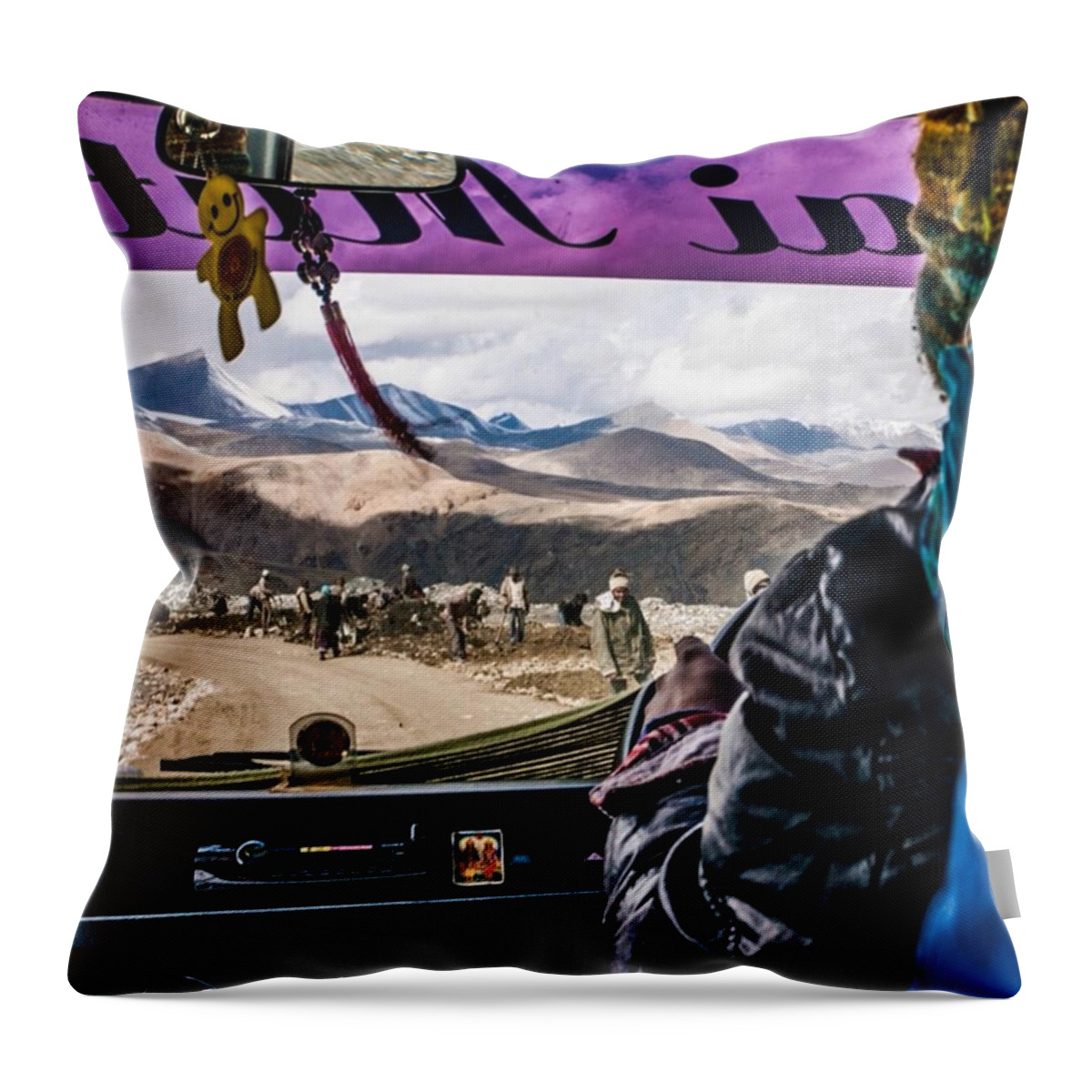Leica Throw Pillow featuring the photograph Road Trip by Aleck Cartwright