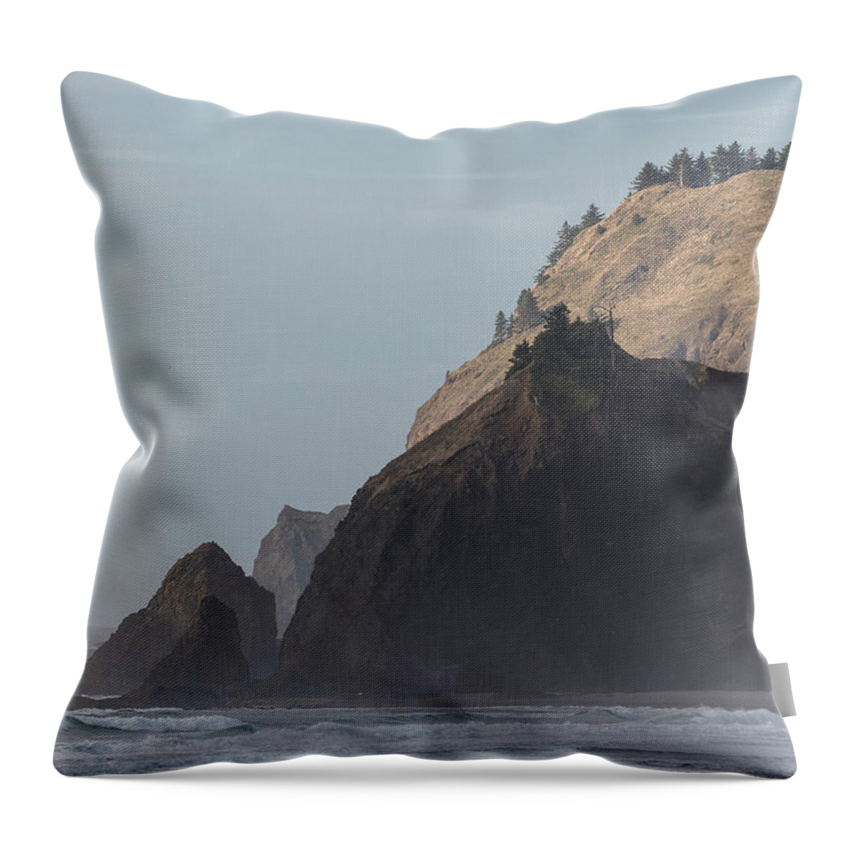 Autumn Throw Pillow featuring the photograph Road's End by Robert Potts