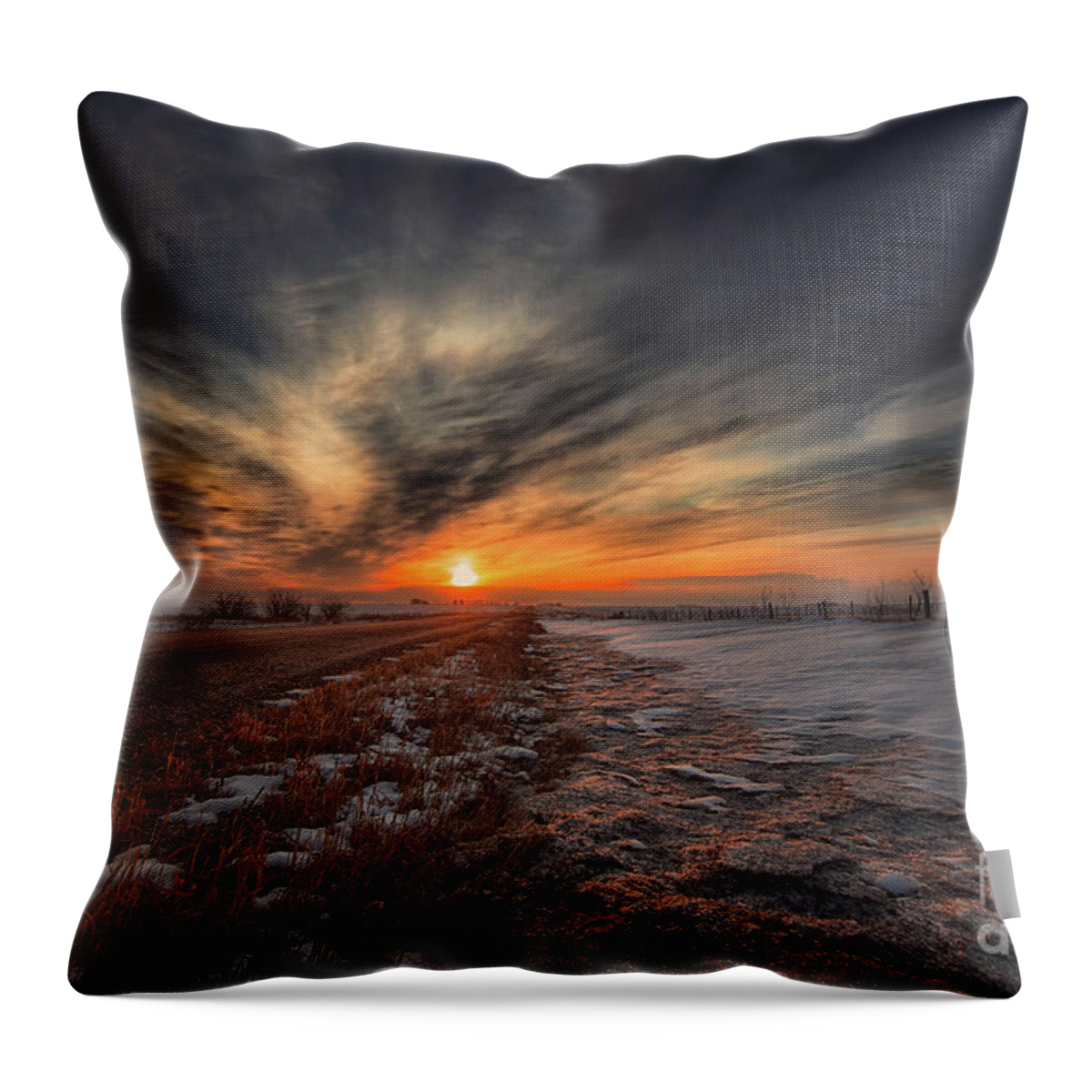 Canada Throw Pillow featuring the photograph Roadside Awe by Ian McGregor