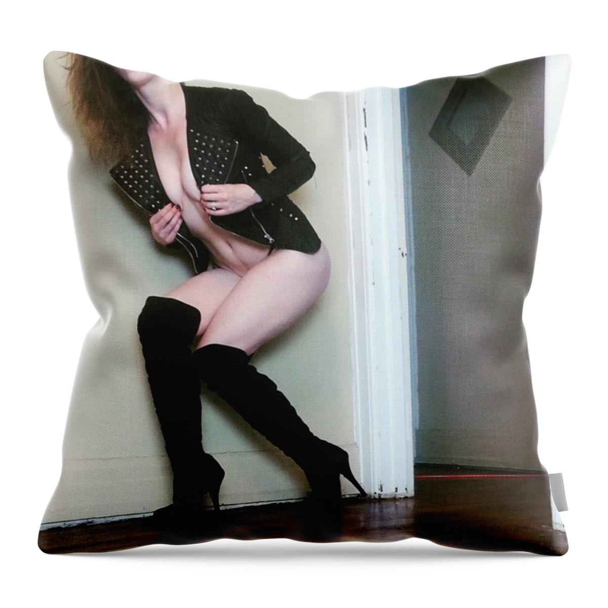 Beautiful Throw Pillow featuring the photograph Rock And Roll Princess by Sammy Shayne