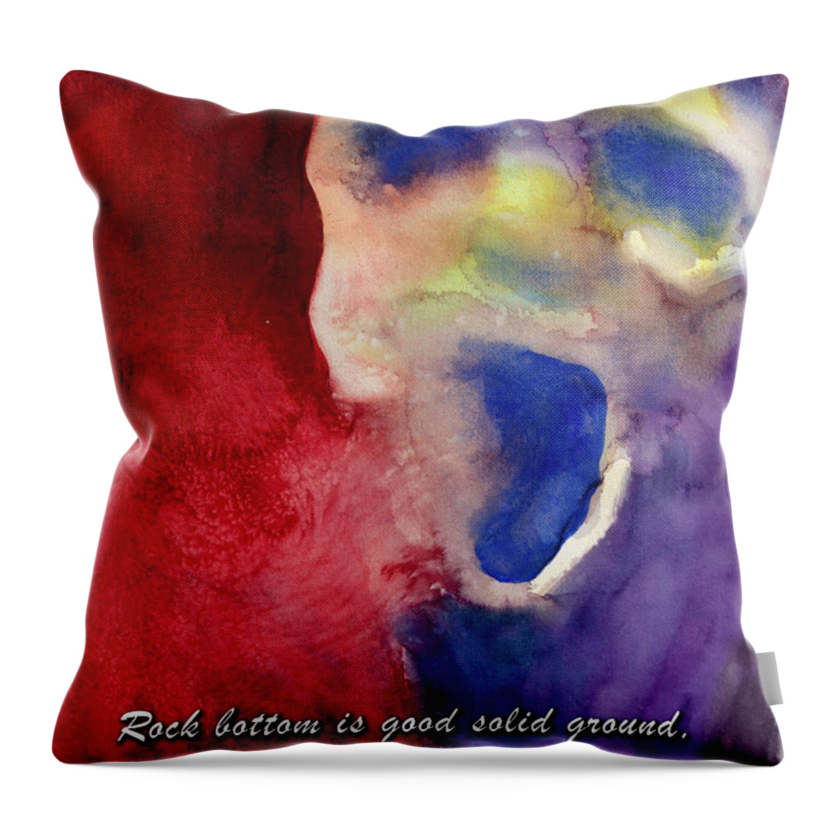 Rock Bottom Throw Pillow featuring the photograph Rock Bottom by Rick Mosher