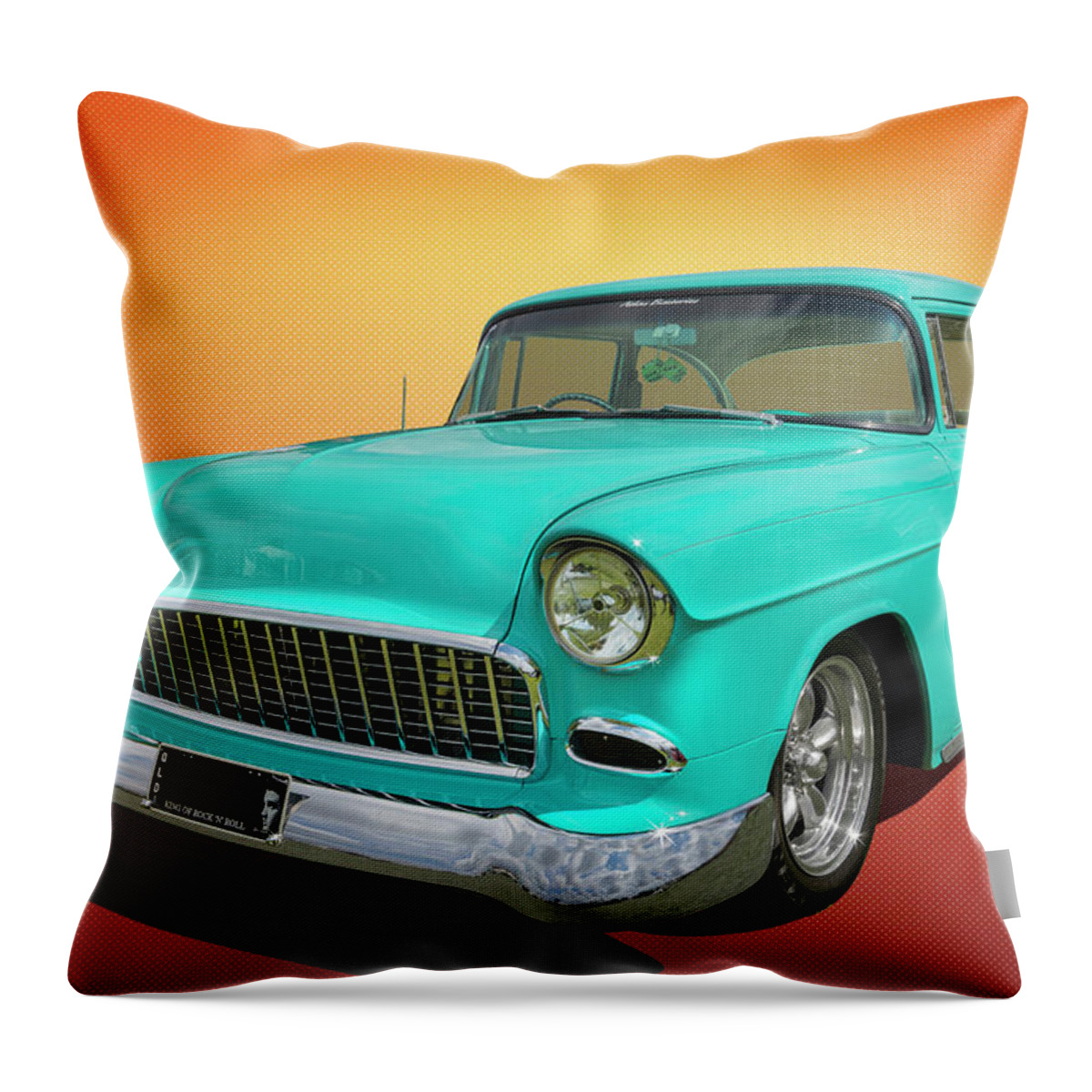 Car Throw Pillow featuring the photograph Rock n Roll 55 by Keith Hawley