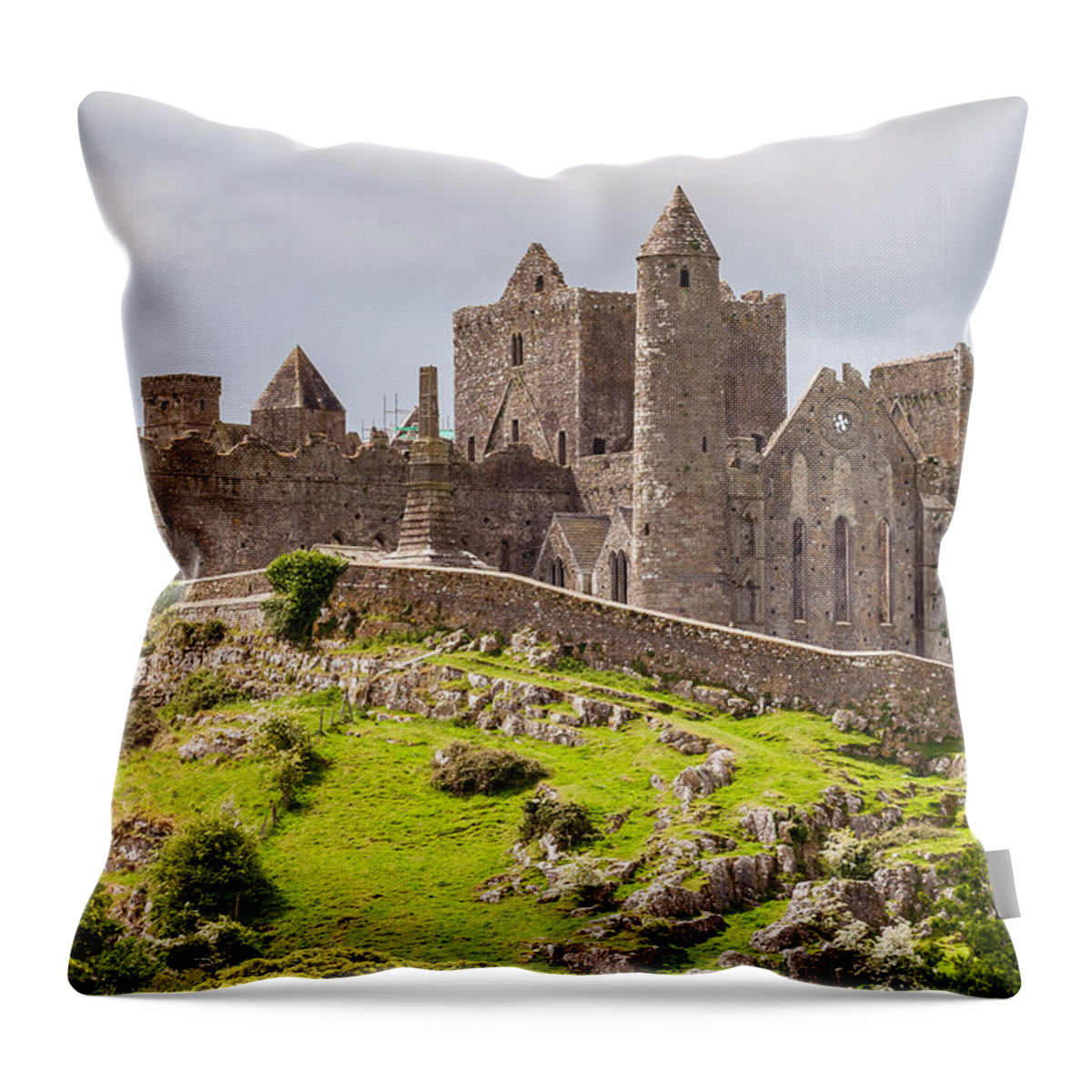 Ireland Throw Pillow featuring the photograph Rock of Cashel by Pierre Leclerc Photography