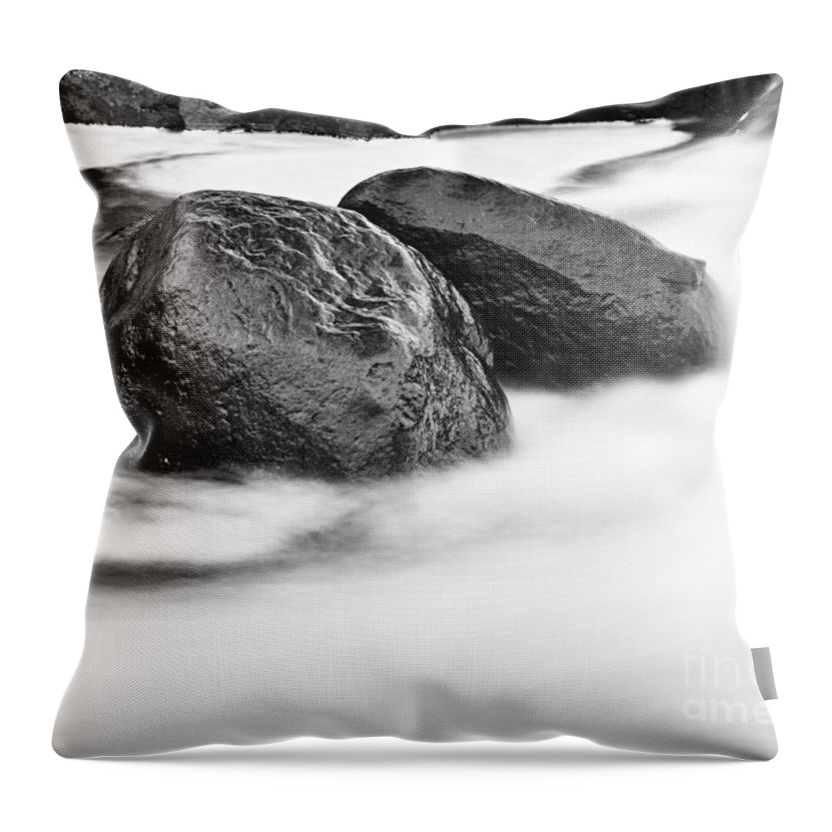 Photography Throw Pillow featuring the photograph Rock Solid by Larry Ricker