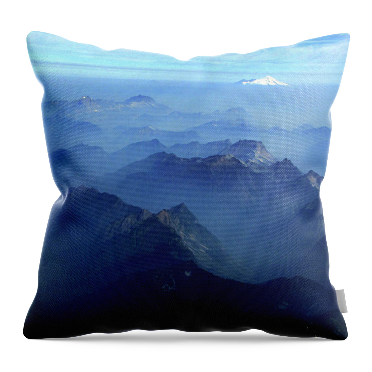  Throw Pillow featuring the digital art Rockies by Darcy Dietrich