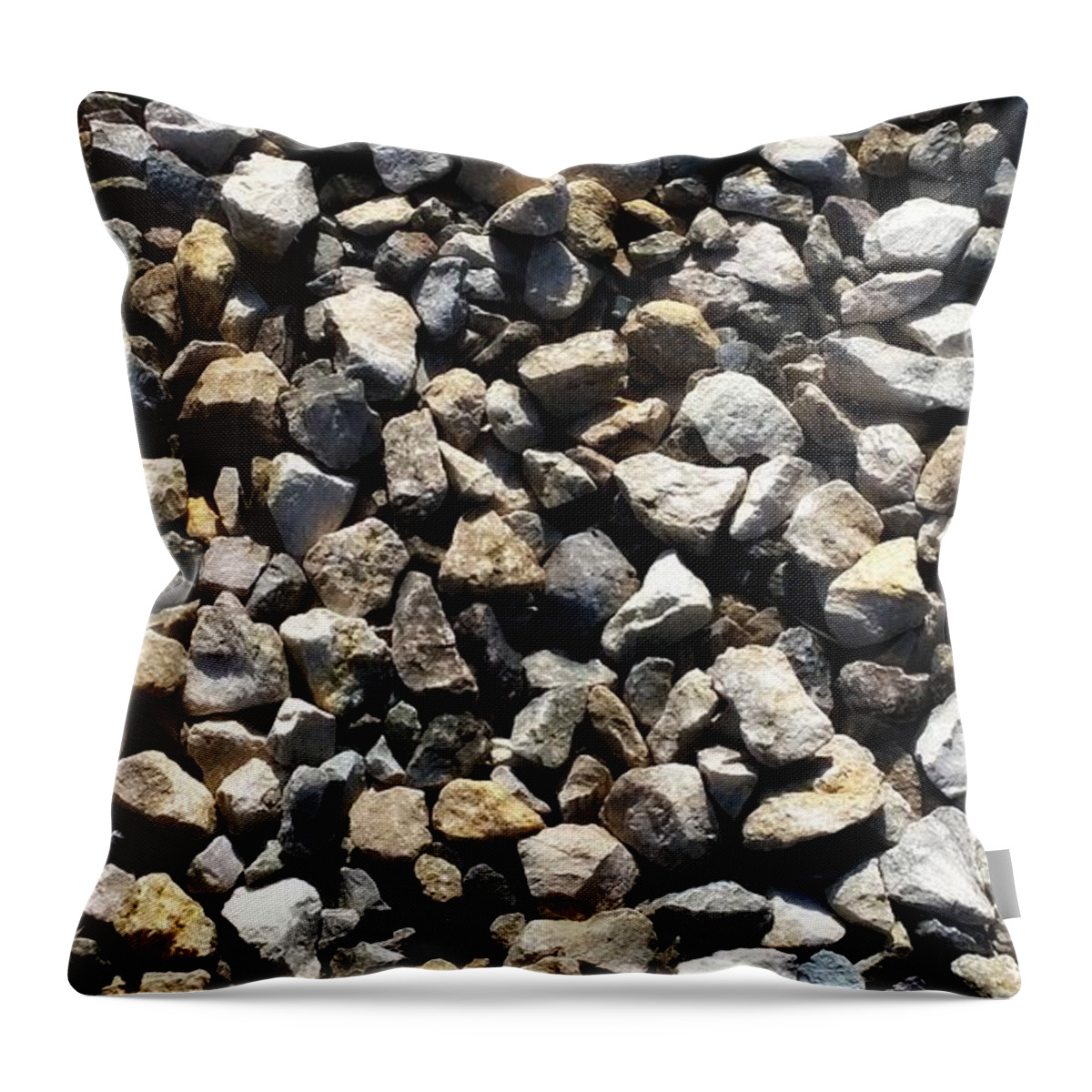 Rocks Throw Pillow featuring the photograph Rocks by Jennifer E Doll