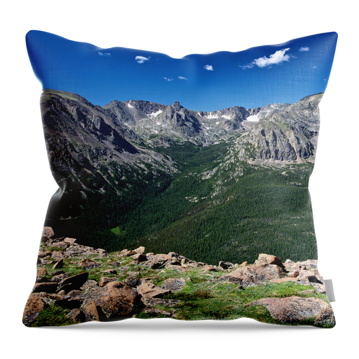 Rocky Mountain Throw Pillow featuring the photograph Rocky Mountain, National Park, Colorado by John Daly
