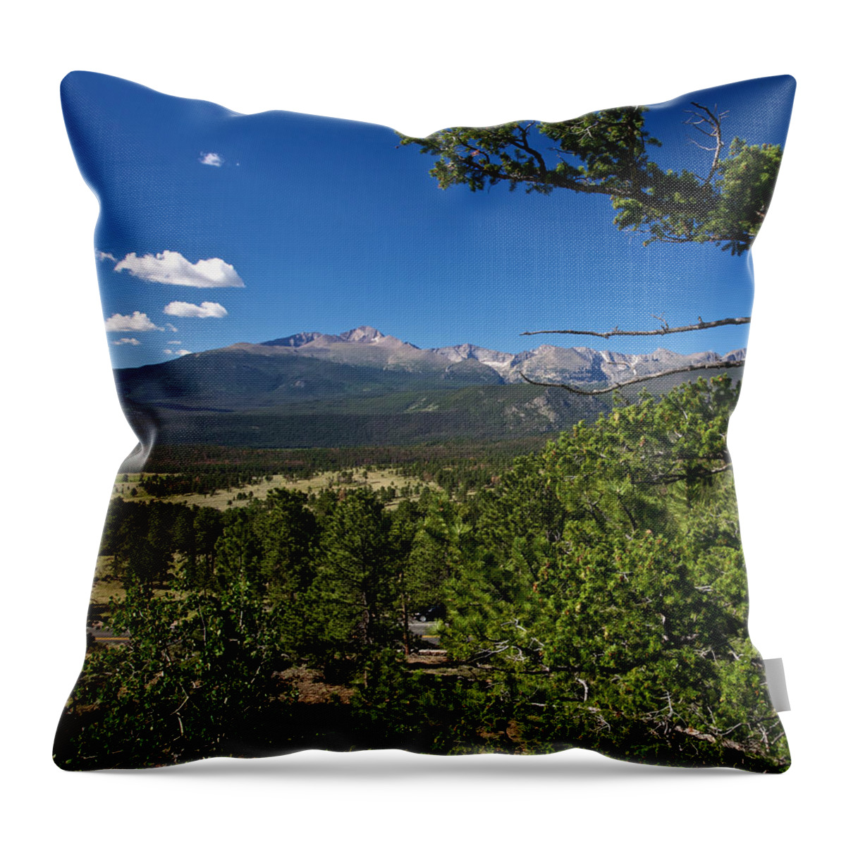 Rocky Mountain National Park Throw Pillow featuring the photograph Rocky Mountain National Park by John Daly