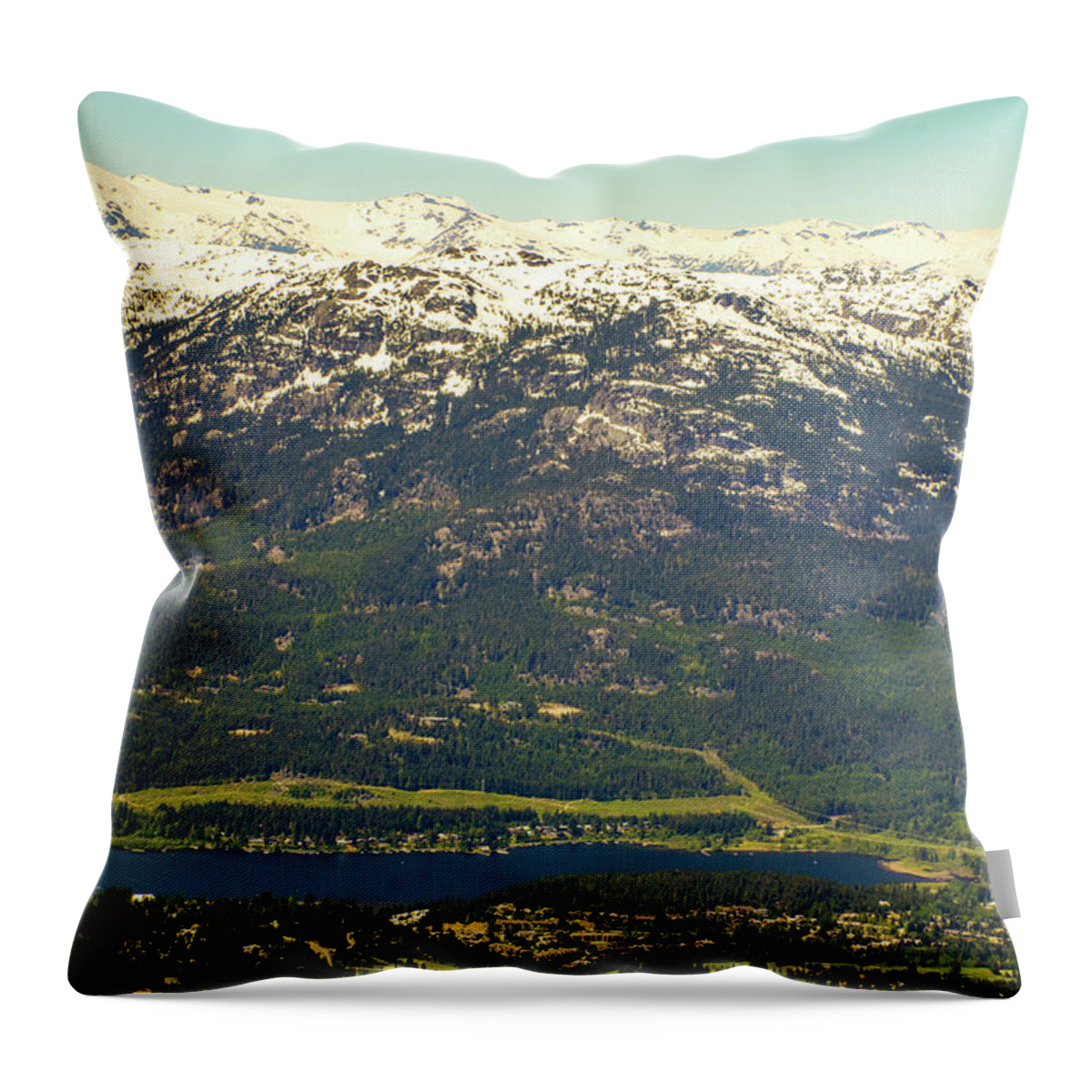 Vancouver Throw Pillow featuring the photograph Rocky mountains by Aparna Tandon