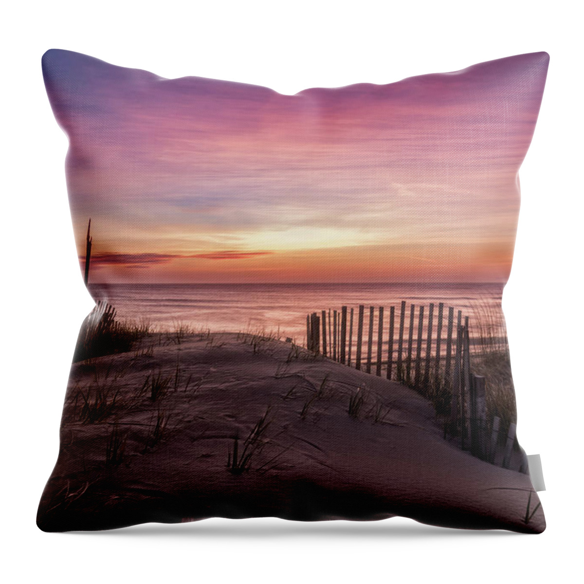Outerbanks Throw Pillow featuring the photograph Rodanthe Sunrise by Russell Pugh