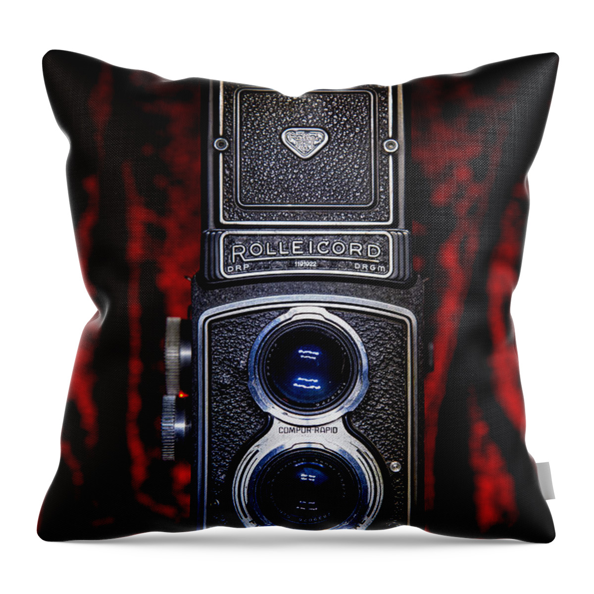 Rollei Throw Pillow featuring the photograph Rollei by Keith Hawley