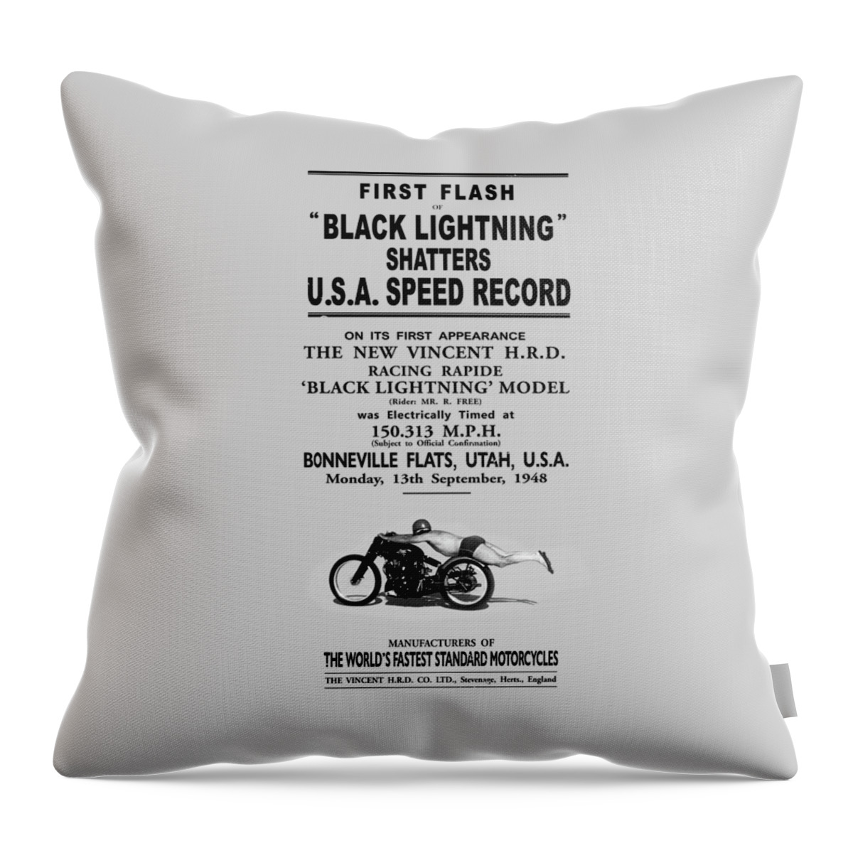 Rollie Free Throw Pillow featuring the photograph Rollie Free Flying Mile by Mark Rogan