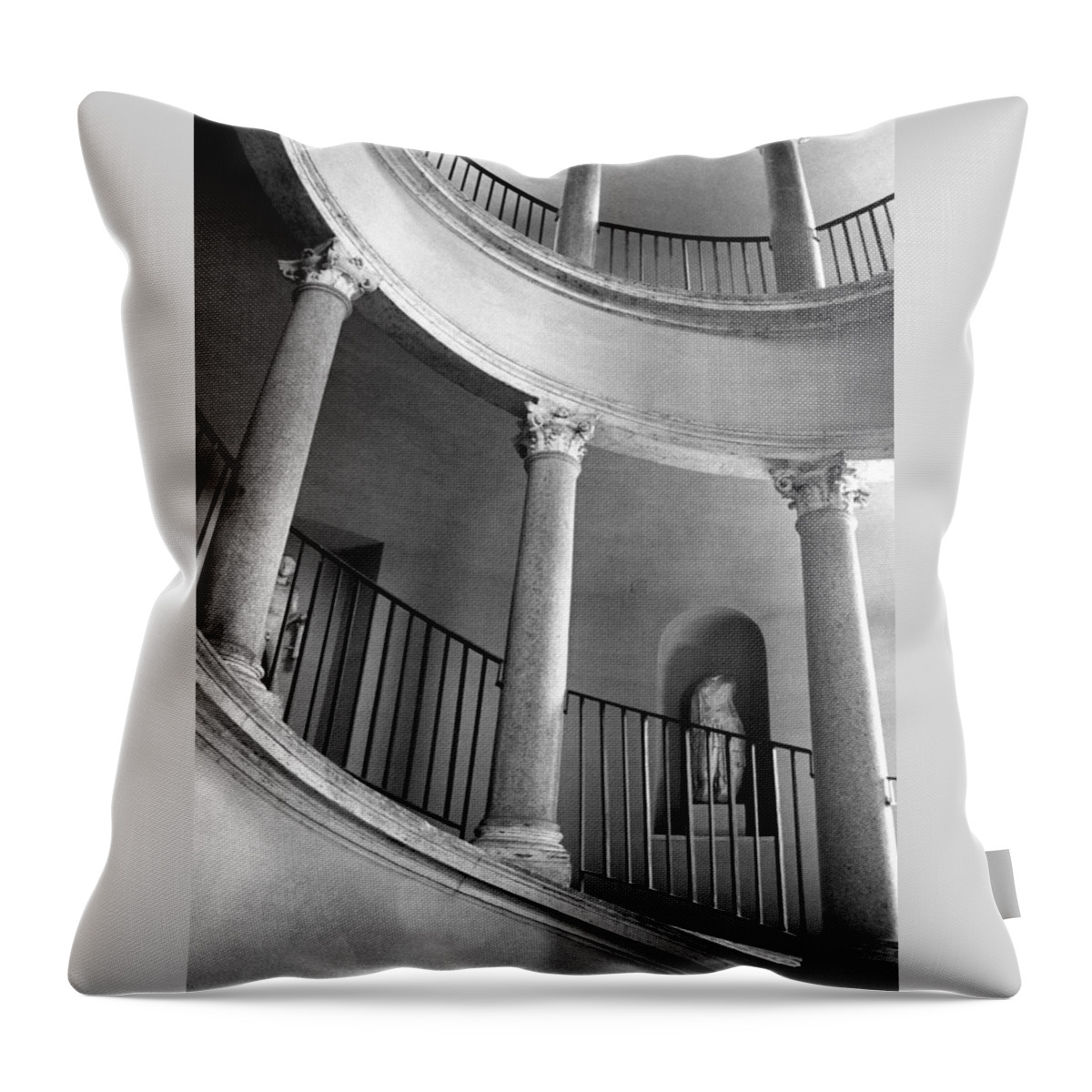 Italy Throw Pillow featuring the photograph Roman Staircase by Donna Corless