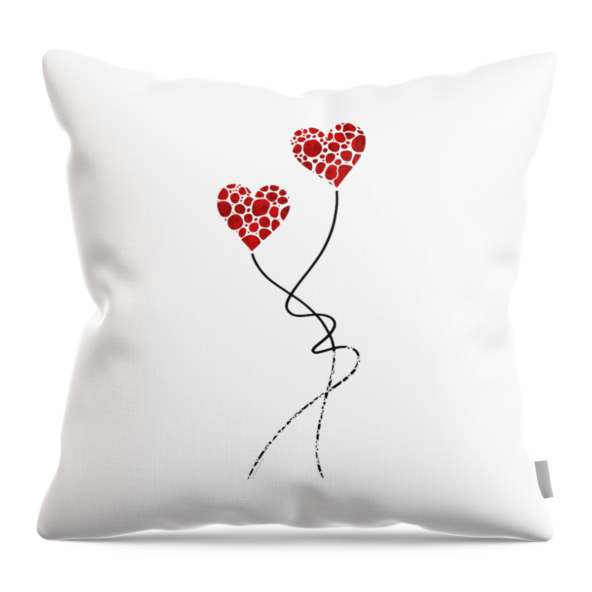 Love Throw Pillow featuring the painting Romantic Art - You Are The One - Sharon Cummings by Sharon Cummings