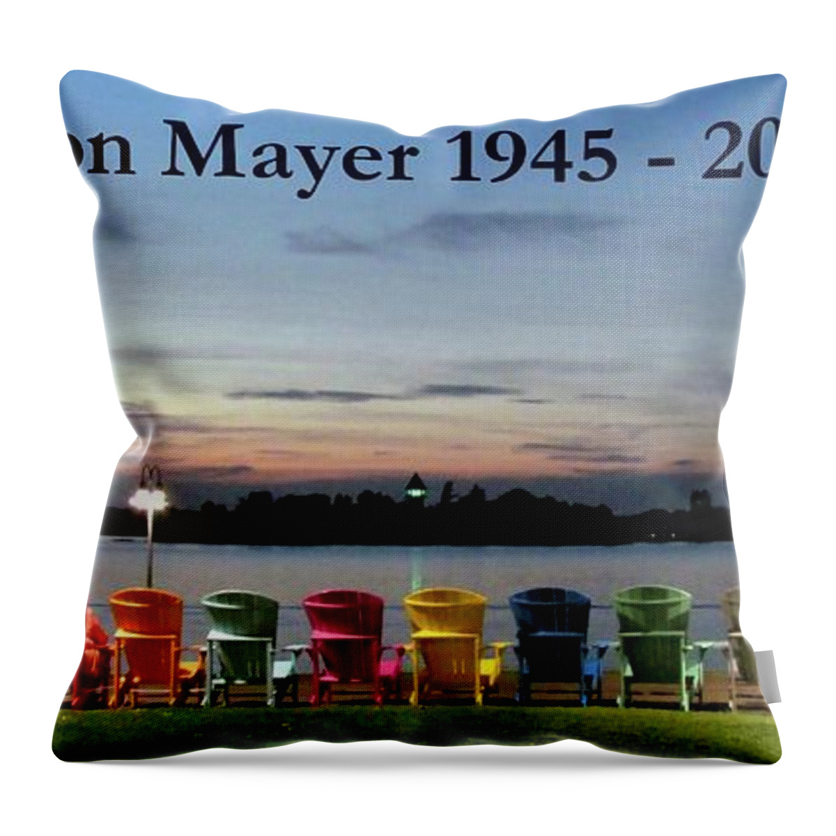  Throw Pillow featuring the photograph Ron Mayer by Dennis McCarthy