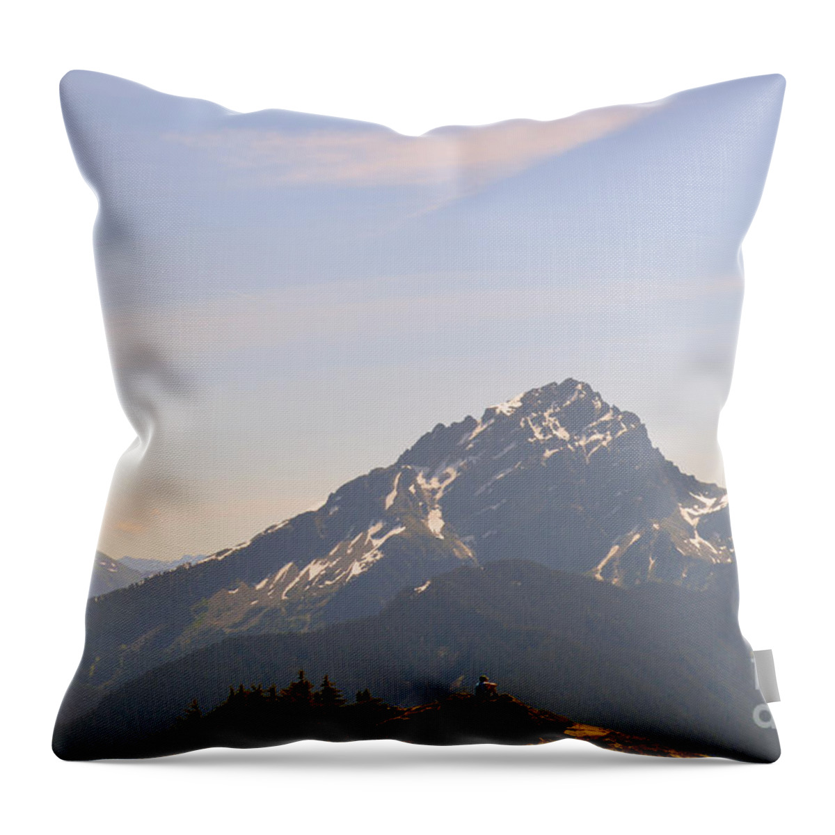 Mountains Throw Pillow featuring the photograph Room to Think by Brian O'Kelly