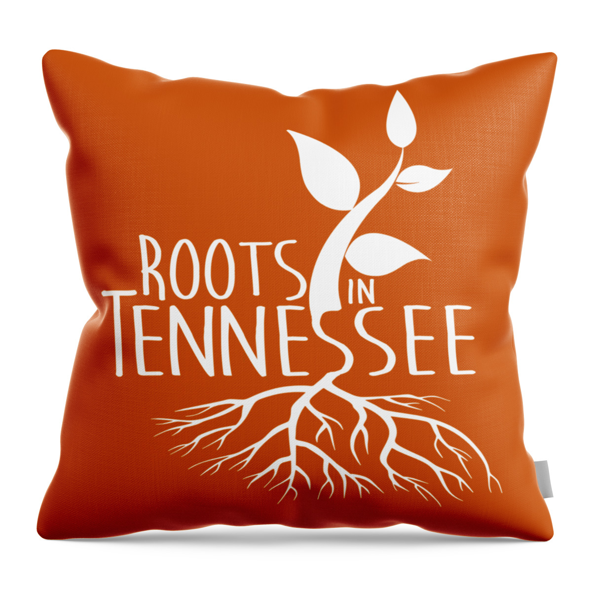 Roots In Tennessee Throw Pillow featuring the digital art Roots in Tennessee Seedlin by Heather Applegate