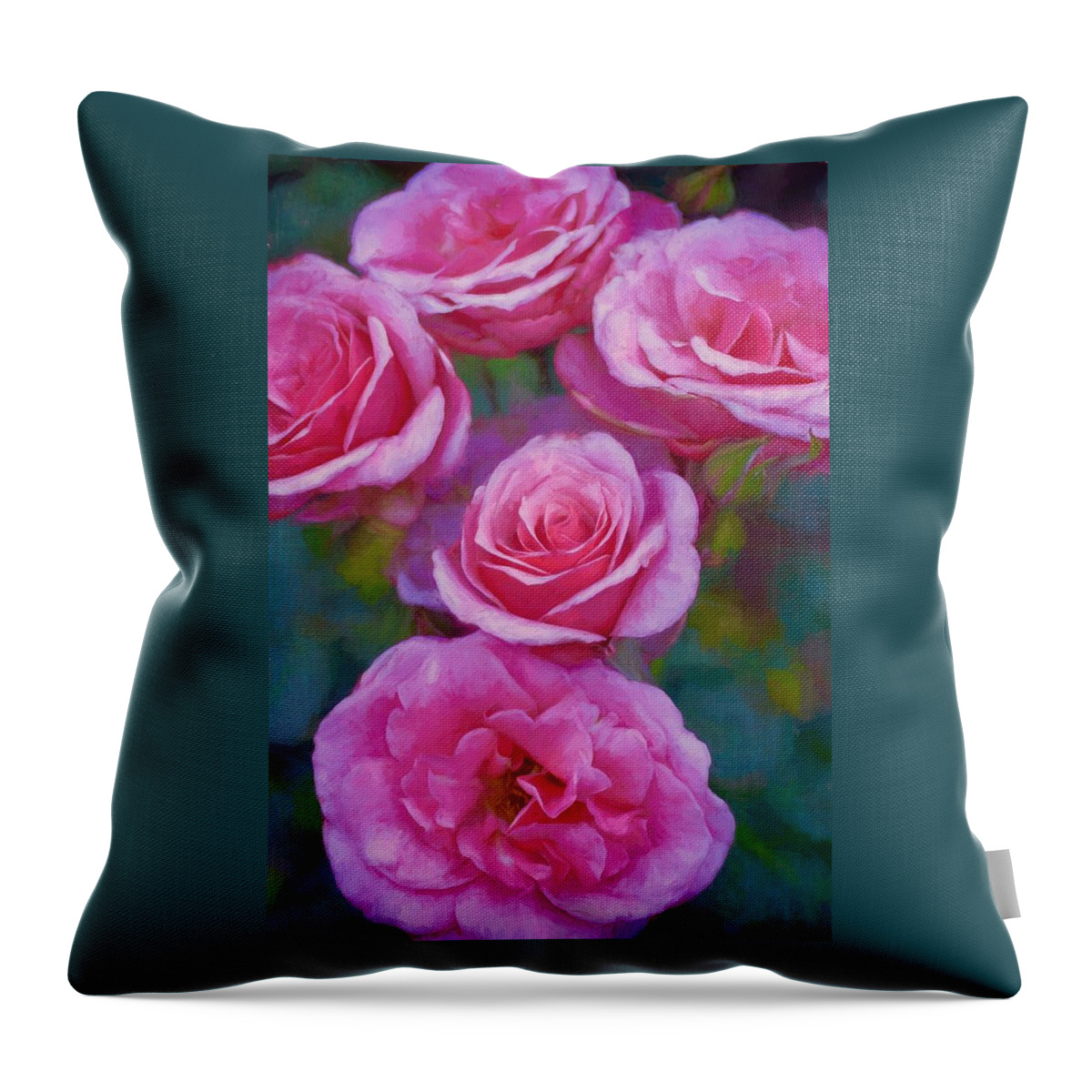 Floral Throw Pillow featuring the photograph Rose 344 by Pamela Cooper