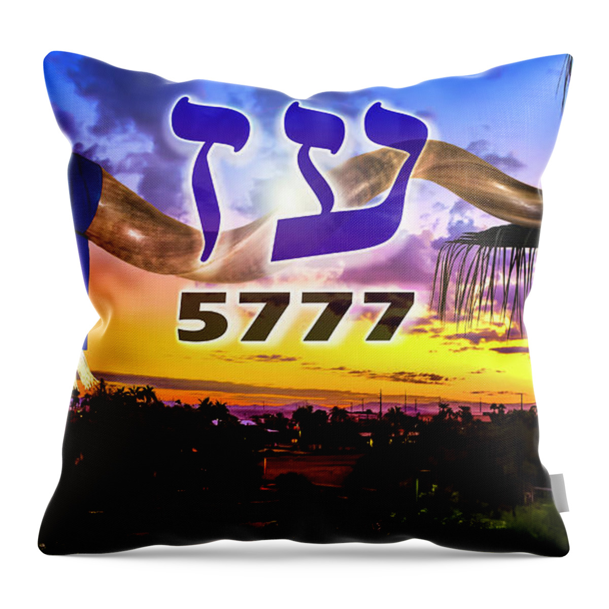 Rosh Hashanah Throw Pillow featuring the photograph Rosh Hashanah 5777 by Brian Tada