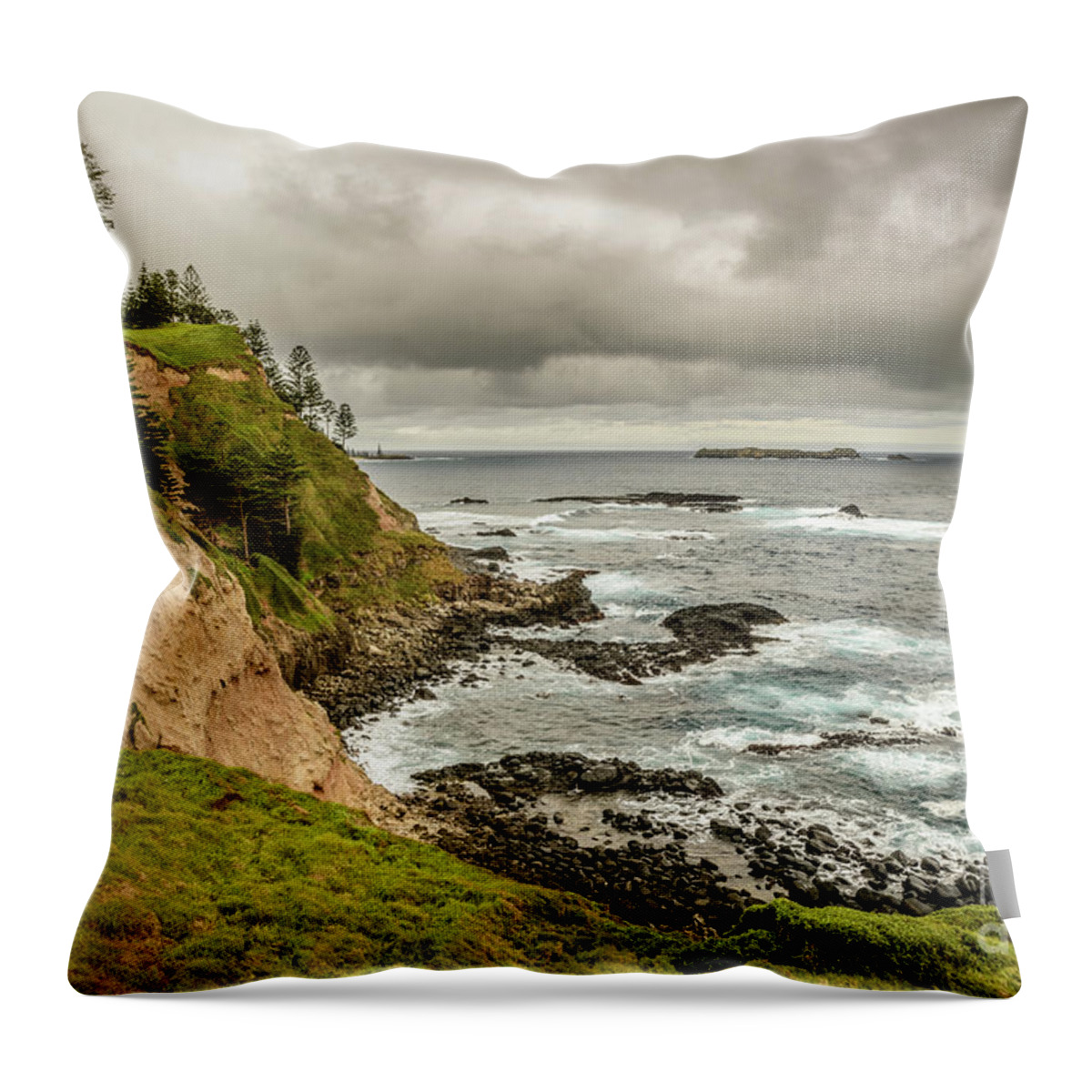 Landscape Throw Pillow featuring the photograph Ross Point 1 by Werner Padarin
