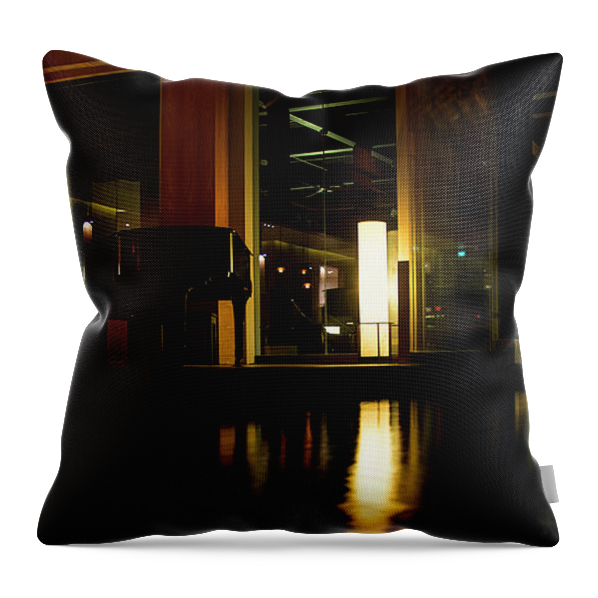 Night Throw Pillow featuring the photograph Round Midnight by Andrei SKY