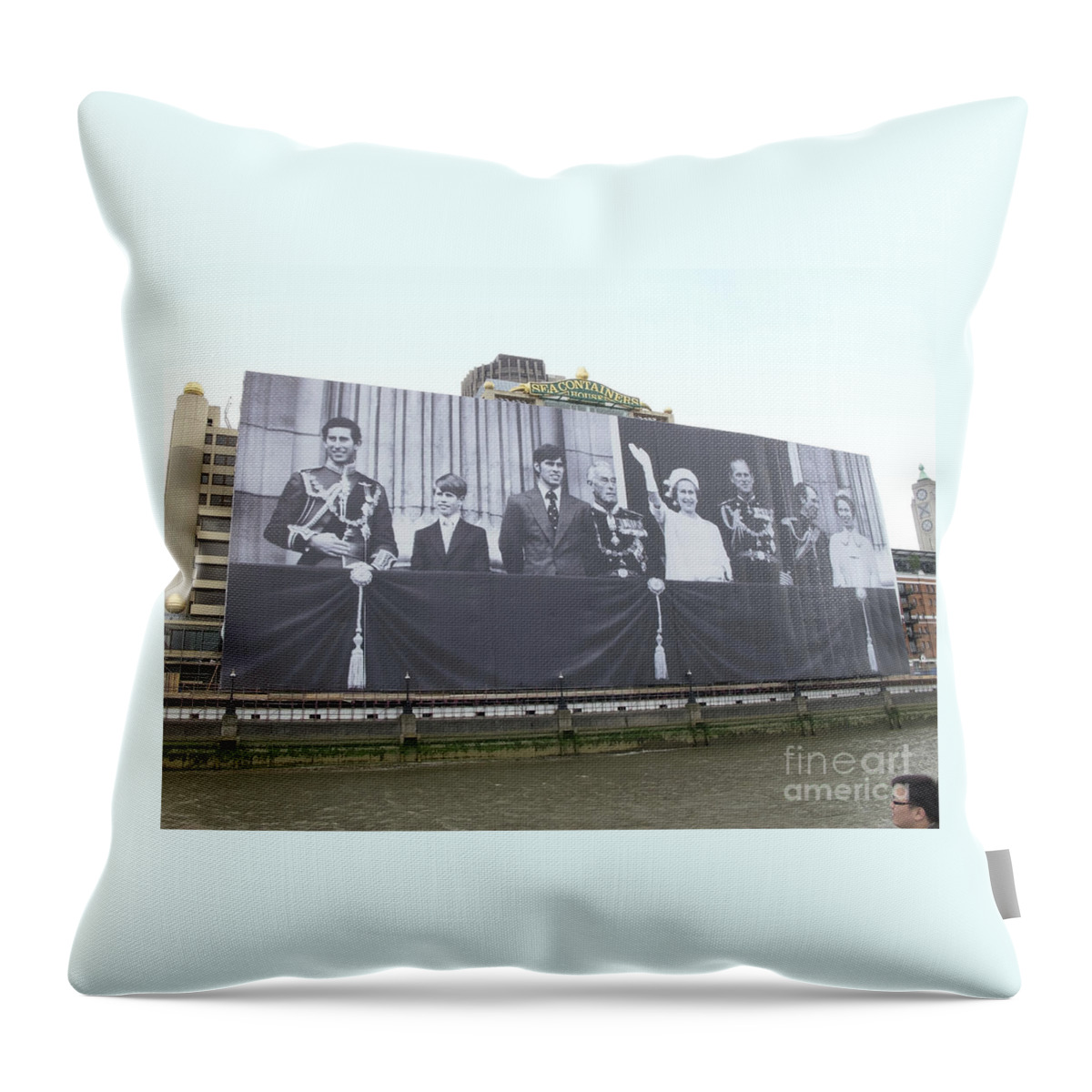 London Throw Pillow featuring the photograph Royal Family Photo by Ann Horn