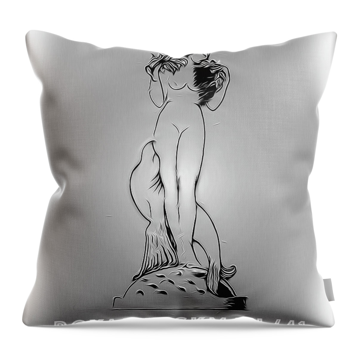 For Private Use Throw Pillow featuring the digital art Royal Hickman 41 2 by Joe Paradis