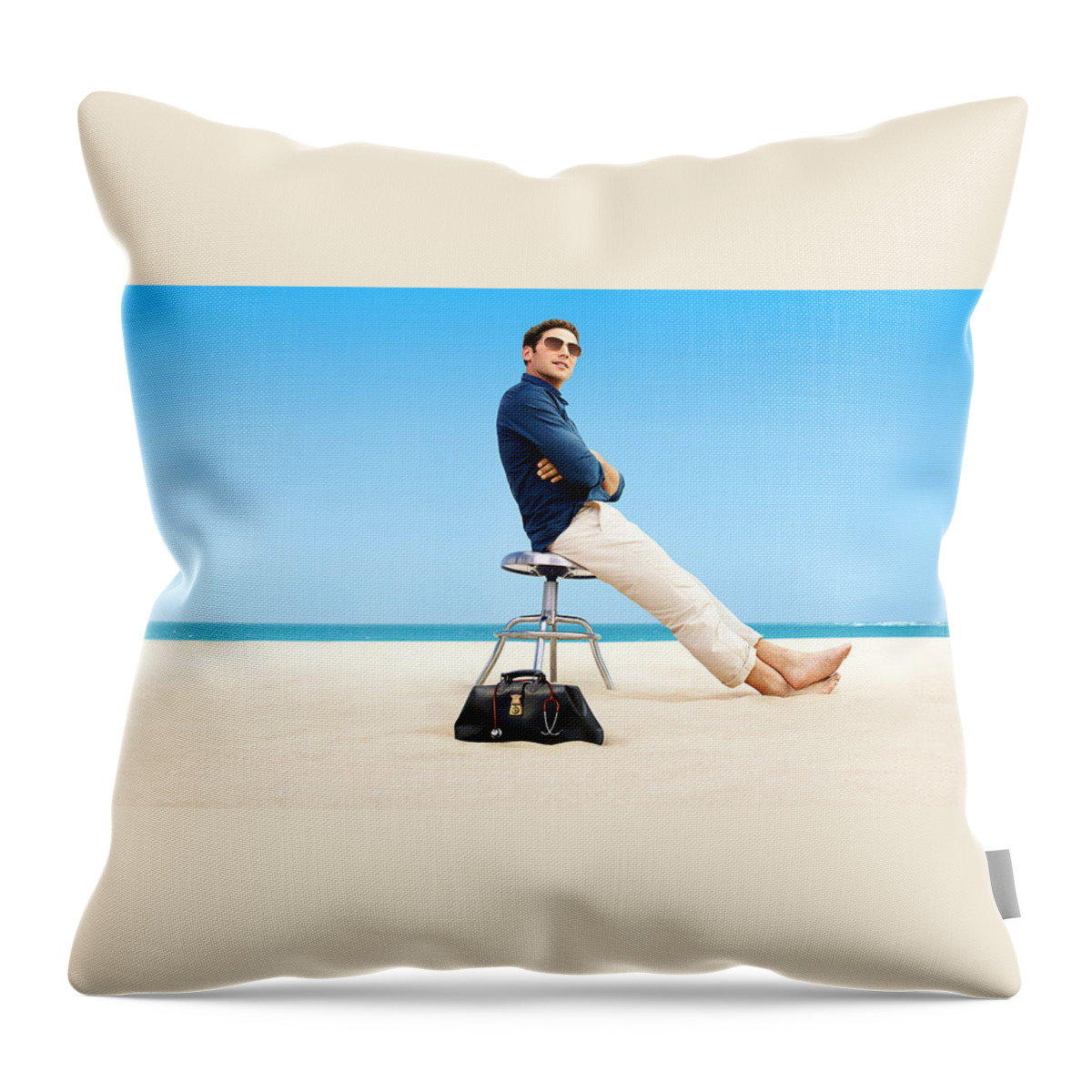 Royal Pains Throw Pillow featuring the digital art Royal Pains by Maye Loeser