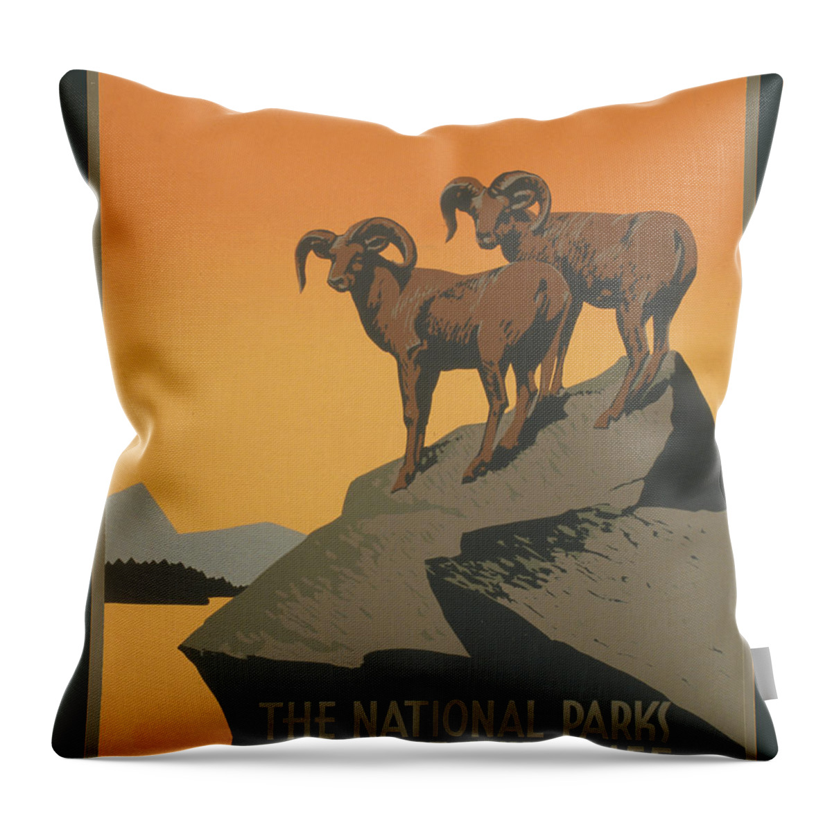 Rreserve Wildlife Throw Pillow featuring the digital art Rreserve Wildlife by Unknown