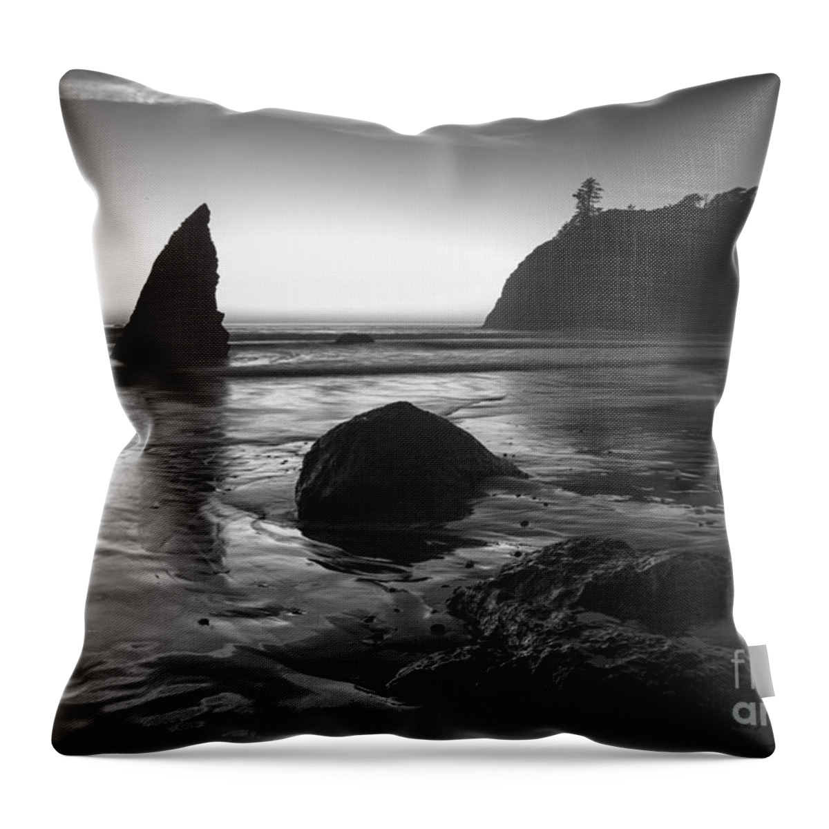 Ruby Beach Throw Pillow featuring the photograph Ruby Beach by Timothy Johnson
