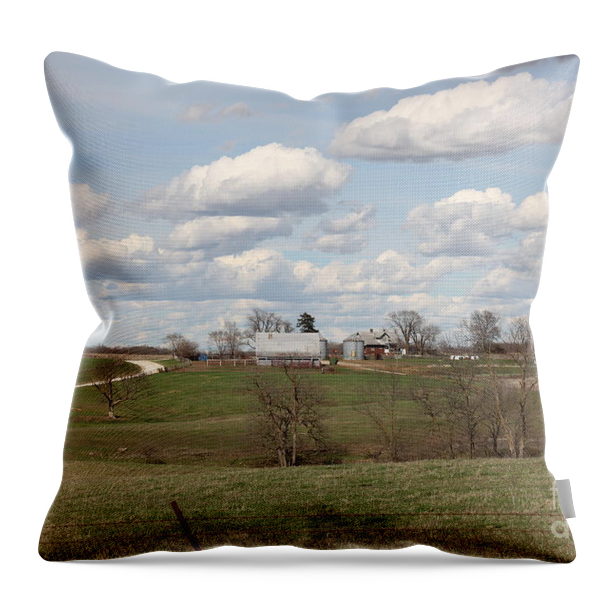 Rural Throw Pillow featuring the photograph Rural Randolph County by Kathryn Cornett